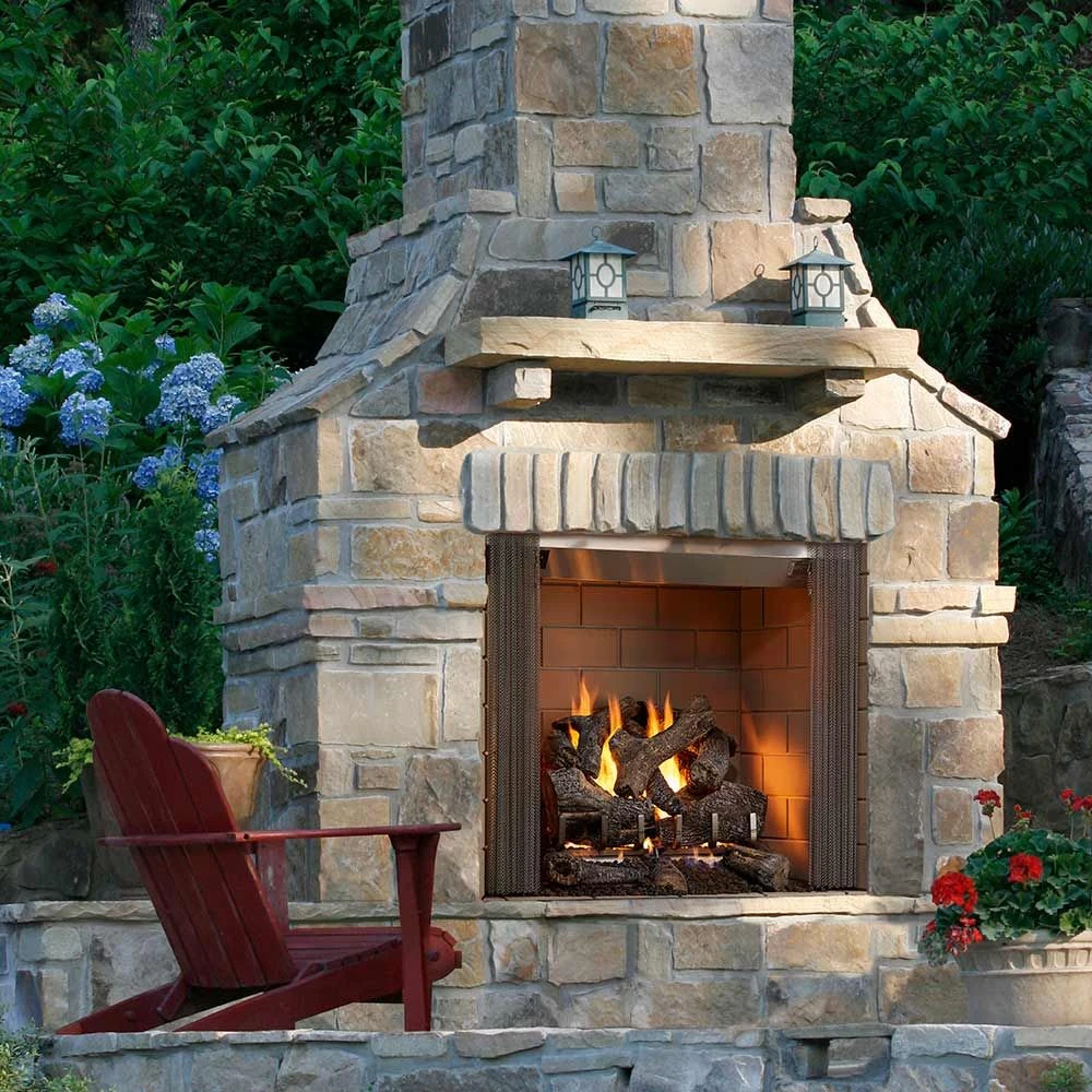 Outdoor Lifestyles Castlewood 42-Inch Outdoor Wood Fireplace 4 Outdoor Lifestyles Castlewood 42-Inch Outdoor Wood Fireplace - Image 2