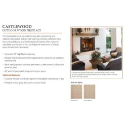 Outdoor Lifestyles Castlewood 42-Inch Outdoor Wood Fireplace 10 Outdoor Lifestyles Castlewood 42-Inch Outdoor Wood Fireplace -Lennox Fires Shop odcastlewd 42 log config d 04 23