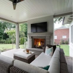 Outdoor Lifestyles Courtyard 36-Inch Outdoor Gas Fireplace With IntelliFire Ignition 13 Outdoor Lifestyles Courtyard 36-Inch Outdoor Gas Fireplace With IntelliFire Ignition -Lennox Fires Shop odcoug 36 gr config e 04 23