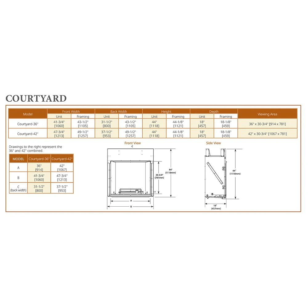 Outdoor Lifestyles Courtyard 42-Inch Contemporary Outdoor Natural Gas Fireplace With IntelliFire Ignition 6 Outdoor Lifestyles Courtyard 42-Inch Contemporary Outdoor Natural Gas Fireplace With IntelliFire Ignition - Image 4
