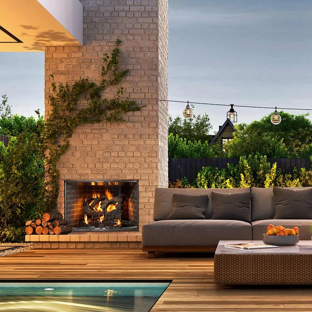 Outdoor Lifestyles Cottagewood 36-Inch Outdoor Firebox With Gas Log Set 5 Outdoor Lifestyles Cottagewood 36-Inch Outdoor Firebox With Gas Log Set - Image 3