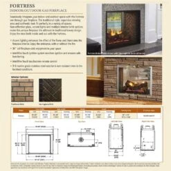 Outdoor Lifestyles Fortress 36-Inch Indoor/Outdoor See-Through Gas Fireplace With IntelliFire Ignition 10 Outdoor Lifestyles Fortress 36-Inch Indoor/Outdoor See-Through Gas Fireplace With IntelliFire Ignition -Lennox Fires Shop odfortg 36 config d 04 23