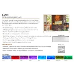 Outdoor Lifestyles Lanai 60-Inch Linear Outdoor Gas Fireplace With IntelliFire Ignition 13 Outdoor Lifestyles Lanai 60-Inch Linear Outdoor Gas Fireplace With IntelliFire Ignition -Lennox Fires Shop odlanaig 60 config e 04 23 1