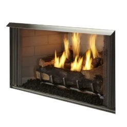 Outdoor Lifestyles Villa 36-Inch Outdoor Firebox With Gas Log Set
