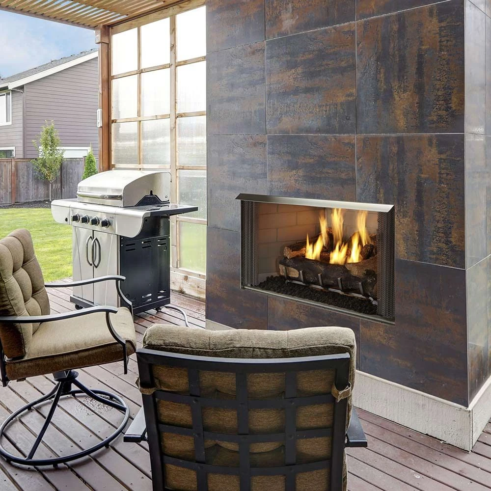 Outdoor Lifestyles Villa 42-Inch Outdoor Firebox With Gas Log Set 4 Outdoor Lifestyles Villa 42-Inch Outdoor Firebox With Gas Log Set - Image 2
