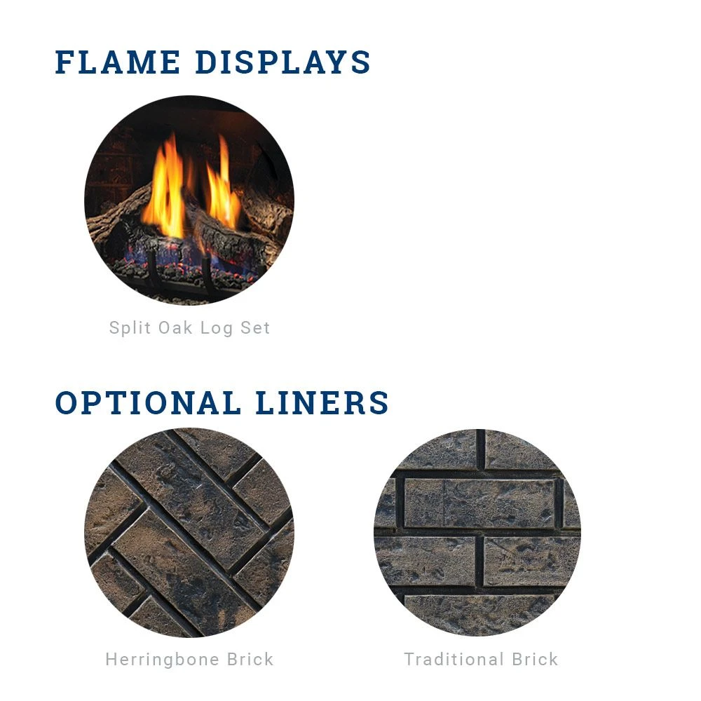 Kingsman OFP42E 42-Inch Intermittent Pilot Ignition Outdoor Gas Fireplace With Log Set 5 Kingsman OFP42E 42-Inch Intermittent Pilot Ignition Outdoor Gas Fireplace With Log Set - Image 3