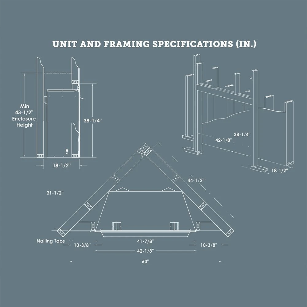 Kingsman OFP42E 42-Inch Intermittent Pilot Ignition Outdoor Gas Fireplace With Log Set 6 Kingsman OFP42E 42-Inch Intermittent Pilot Ignition Outdoor Gas Fireplace With Log Set - Image 4