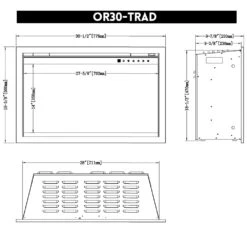 Modern Flames Orion Traditional 30-Inch Electric Fireplace Insert 12 Modern Flames Orion Traditional 30-Inch Electric Fireplace Insert -Lennox Fires Shop or30 trad spec a 05 23