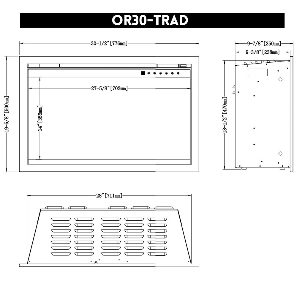 Modern Flames Orion Traditional 30-Inch Electric Fireplace Insert 7 Modern Flames Orion Traditional 30-Inch Electric Fireplace Insert - Image 5