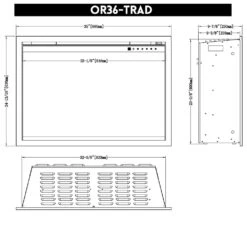 Modern Flames Orion Traditional 36-Inch Built-In Electric Fireplace 10 Modern Flames Orion Traditional 36-Inch Built-In Electric Fireplace -Lennox Fires Shop or36 trad spec a 05 23