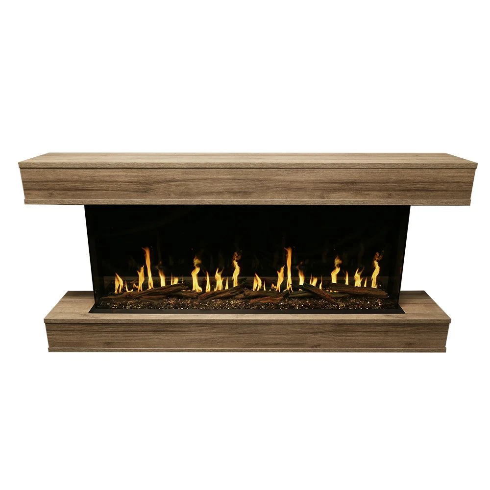 Modern Flames Orion Multi 76-Inch Three-Sided Electric Fireplace With Allwood Wall System 3 Modern Flames Orion Multi 76-Inch Three-Sided Electric Fireplace With Allwood Wall System