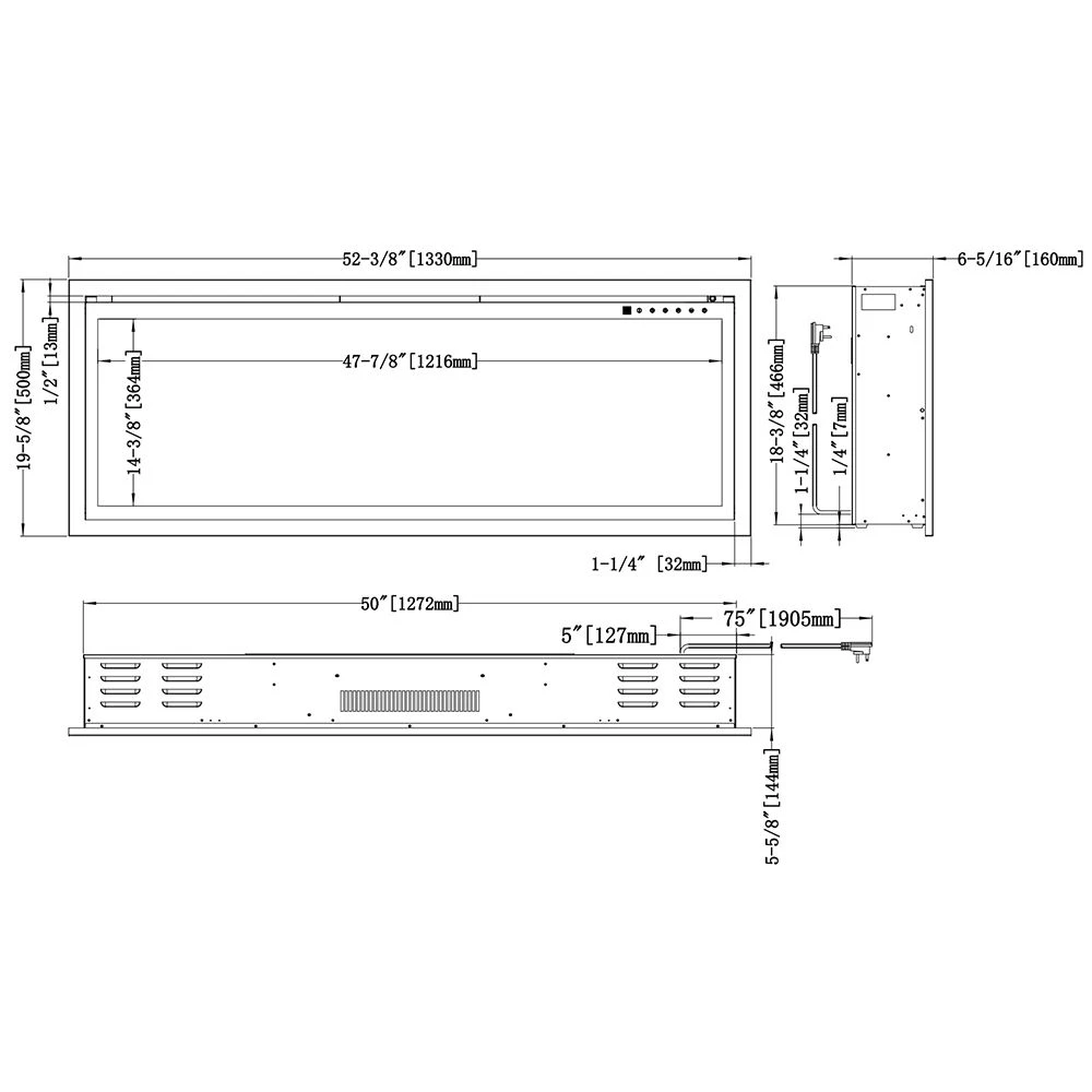 Modern Flames OR52-SLIM Orion Slim 52-Inch Linear Built-In Electric Fireplace 10 Modern Flames OR52-SLIM Orion Slim 52-Inch Linear Built-In Electric Fireplace - Image 8