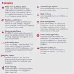 Dimplex PLF6014-XS Multi-Fire SL Built-In Electric Fireplace, 60-Inch 12 Dimplex PLF6014-XS Multi-Fire SL Built-In Electric Fireplace, 60-Inch -Lennox Fires Shop plf3614 xs e 12 22 3