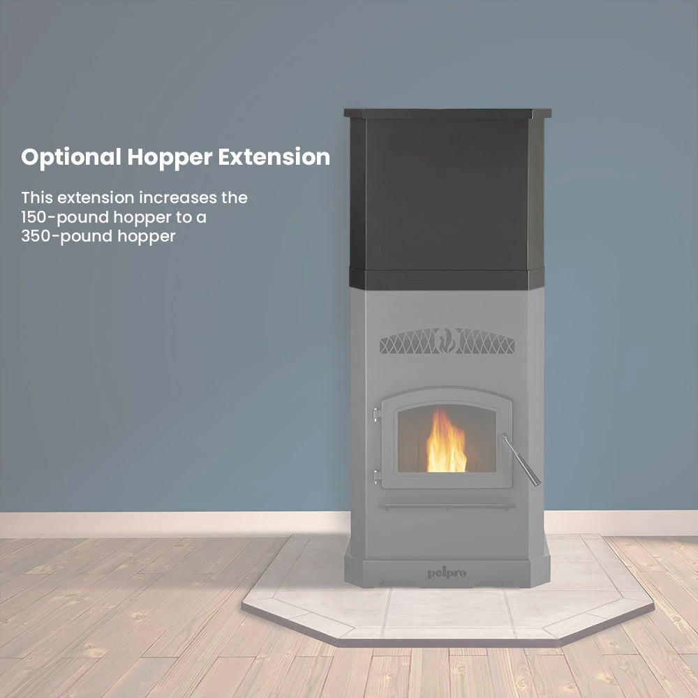 PelPro EPA Certified Pellet Stove With 150 Lb. Hopper (PP150) 11 PelPro EPA Certified Pellet Stove With 150 Lb. Hopper (PP150) - Image 9