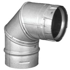 DuraVent PVP-E90 PelletVent Pro Galvalume Steel 90-Degree Elbow