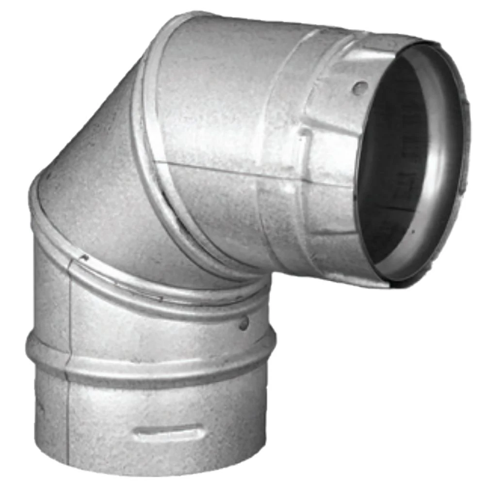 DuraVent PVP-E90 PelletVent Pro Galvalume Steel 90-Degree Elbow 3 DuraVent PVP-E90 PelletVent Pro Galvalume Steel 90-Degree Elbow