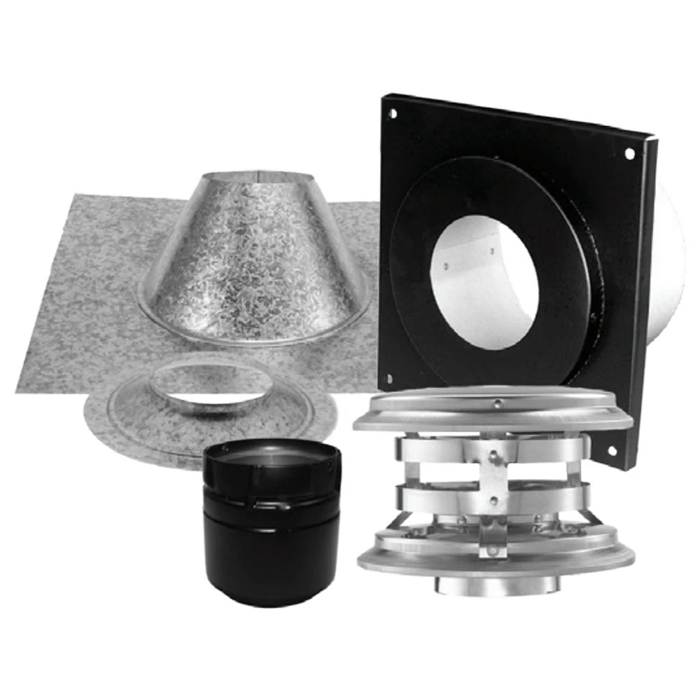 DuraVent PVP-KVA PelletVent Pro Vertical Kit For Flat Ceilings 3 DuraVent PVP-KVA PelletVent Pro Vertical Kit For Flat Ceilings