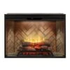 Dimplex Revillusion Electric Fireplace With Herringbone Backer, Front Glass Pane And Plug Kit, 42-Inches 1 Dimplex Revillusion Electric Fireplace With Herringbone Backer, Front Glass Pane And Plug Kit, 42-Inches -Lennox Fires Shop rbf42g config a 10 23