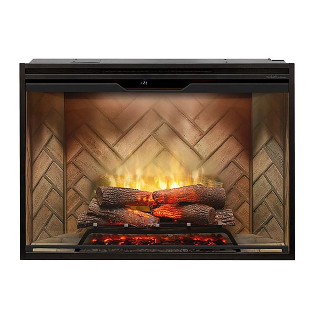Dimplex Revillusion Electric Fireplace With Herringbone Backer, Front Glass Pane And Plug Kit, 42-Inches 3 Dimplex Revillusion Electric Fireplace With Herringbone Backer, Front Glass Pane And Plug Kit, 42-Inches