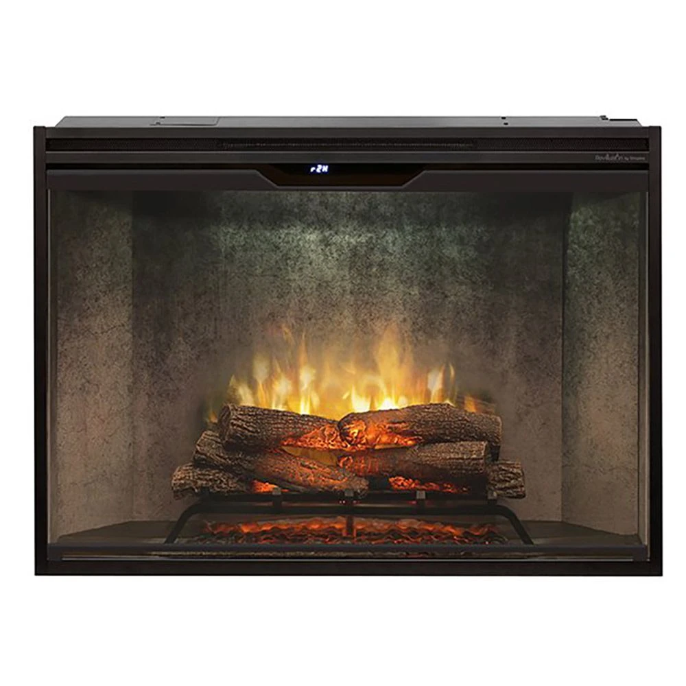 Dimplex Revillusion Electric Fireplace With Weathered Concrete Backer, Front Glass Pane And Plug Kit, 42-Inches 3 Dimplex Revillusion Electric Fireplace With Weathered Concrete Backer, Front Glass Pane And Plug Kit, 42-Inches