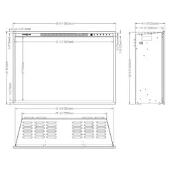 Modern Flames RS-3626 RedStone 36-Inch Electric Fireplace Insert -Lennox Fires Shop redstone 33 specs a 12 20