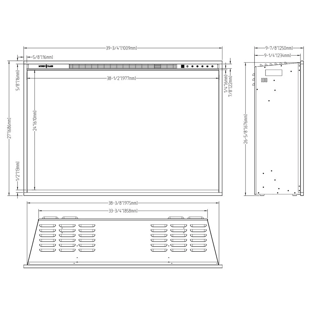 Modern Flames RS-4229 RedStone 42-Inch Built-In Electric Fireplace 5 Modern Flames RS-4229 RedStone 42-Inch Built-In Electric Fireplace - Image 3