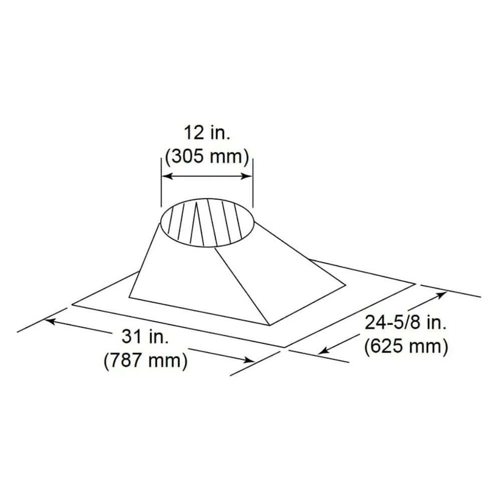 Majestic RF371 7/12 To 12/12 Pitch Roof Flashing 4 Majestic RF371 7/12 To 12/12 Pitch Roof Flashing - Image 2