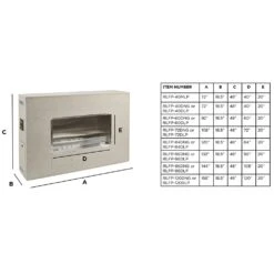 The Outdoor GreatRoom Company RLFP-LIN Linear Ready To Finish Single Sided Fireplace 13 The Outdoor GreatRoom Company RLFP-LIN Linear Ready To Finish Single Sided Fireplace -Lennox Fires Shop rlfp 40d spec a 02 21