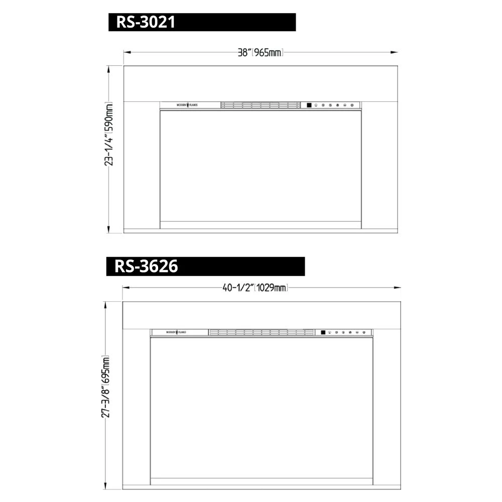 Modern Flames RS-3021 RedStone 30-Inch Electric Fireplace Insert 5 Modern Flames RS-3021 RedStone 30-Inch Electric Fireplace Insert - Image 3