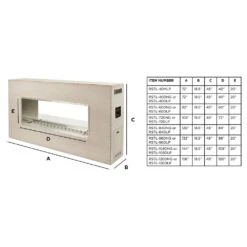 The Outdoor GreatRoom Company RSTL-LIN Linear Ready To Finish See-Through Fireplace 16 The Outdoor GreatRoom Company RSTL-LIN Linear Ready To Finish See-Through Fireplace -Lennox Fires Shop rstl 40d spec a 02 21