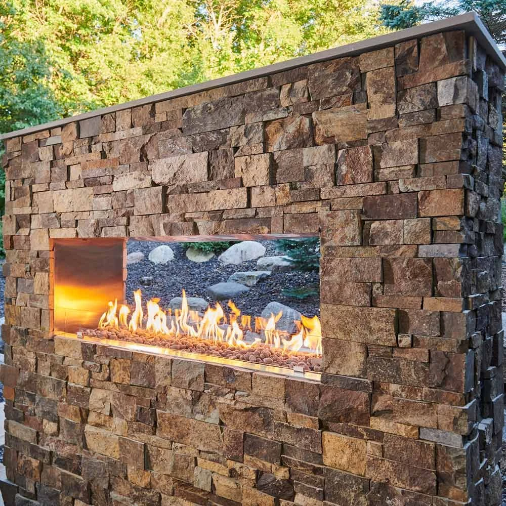 The Outdoor GreatRoom Company RSTL-LIN Linear Ready To Finish See-Through Fireplace 8 The Outdoor GreatRoom Company RSTL-LIN Linear Ready To Finish See-Through Fireplace - Image 6