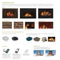 Majestic RUBY25I Ruby 25-Inch Direct Vent Gas Insert 12 Majestic RUBY25I Ruby 25-Inch Direct Vent Gas Insert -Lennox Fires Shop ruby additional access a 01 21