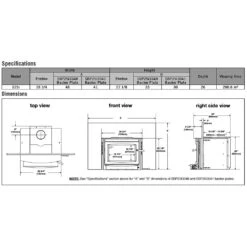 Napoleon S25i S Series Wood Fireplace Insert With Blower 17 Napoleon S25i S Series Wood Fireplace Insert With Blower -Lennox Fires Shop s25i config spec a 01 22