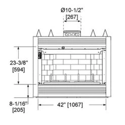 Majestic SA42 Sovereign 42-Inch Wood Burning Fireplace 9 Majestic SA42 Sovereign 42-Inch Wood Burning Fireplace -Lennox Fires Shop sa42 specs a 01 21