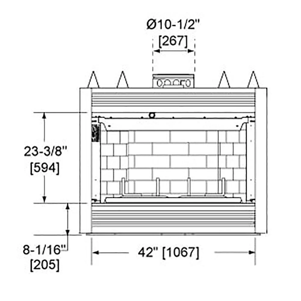 Majestic SA42 Sovereign 42-Inch Wood Burning Fireplace 6 Majestic SA42 Sovereign 42-Inch Wood Burning Fireplace - Image 4