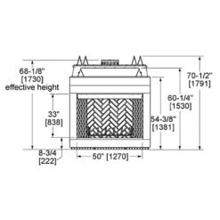 Majestic SB100 Biltmore 50-Inch Radiant Wood Burning Fireplace 9 Majestic SB100 Biltmore 50-Inch Radiant Wood Burning Fireplace -Lennox Fires Shop sb100 specs 01 21