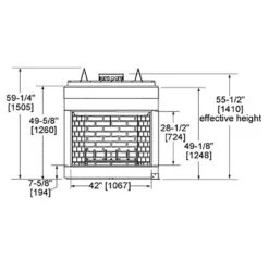 Majestic SB80 Biltmore 42-Inch Radiant Wood Burning Fireplace 9 Majestic SB80 Biltmore 42-Inch Radiant Wood Burning Fireplace -Lennox Fires Shop sb80 specs 01 21