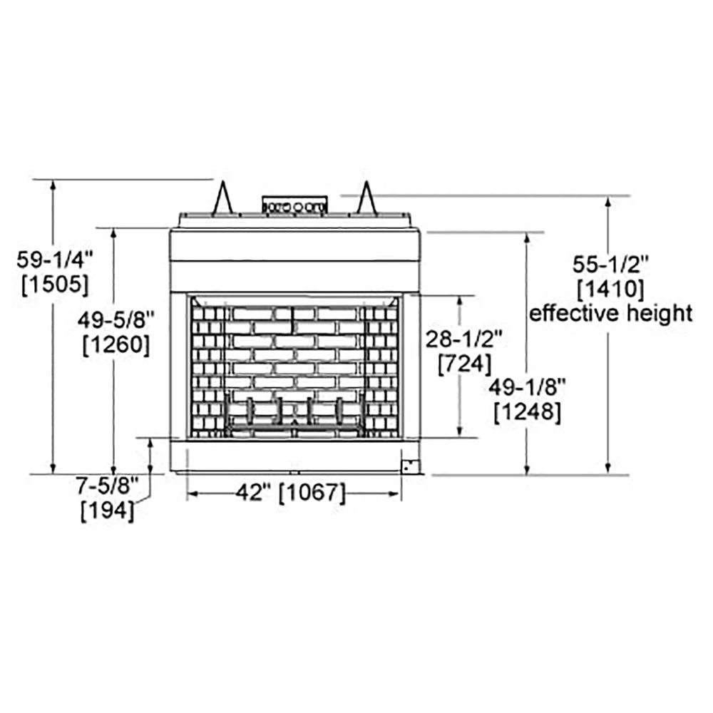 Majestic SB80 Biltmore 42-Inch Radiant Wood Burning Fireplace 6 Majestic SB80 Biltmore 42-Inch Radiant Wood Burning Fireplace - Image 4