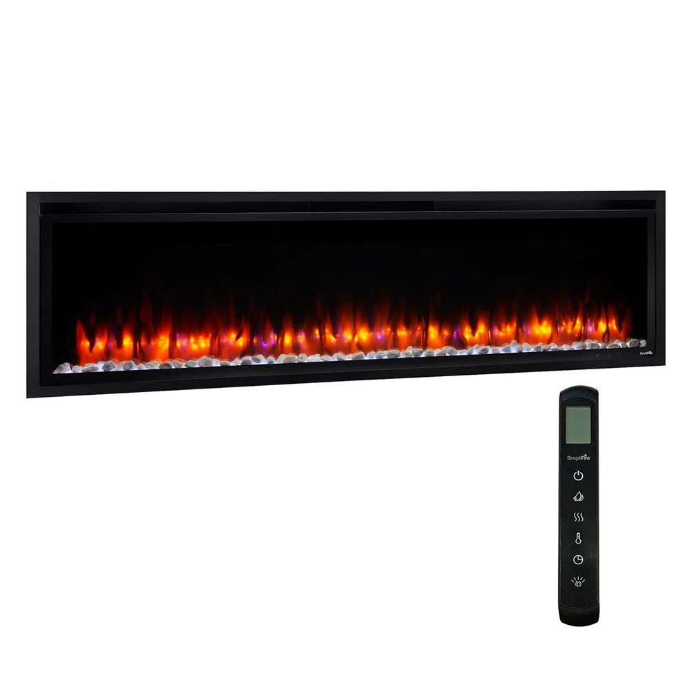 SimpliFire SF-ALLP Allusion Platinum Linear Electric Fireplace 3 SimpliFire SF-ALLP Allusion Platinum Linear Electric Fireplace