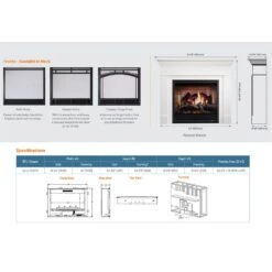 SimpliFire Inception 36-Inch Built-In Electric Fireplace -Lennox Fires Shop sf inc36 config c 08 23