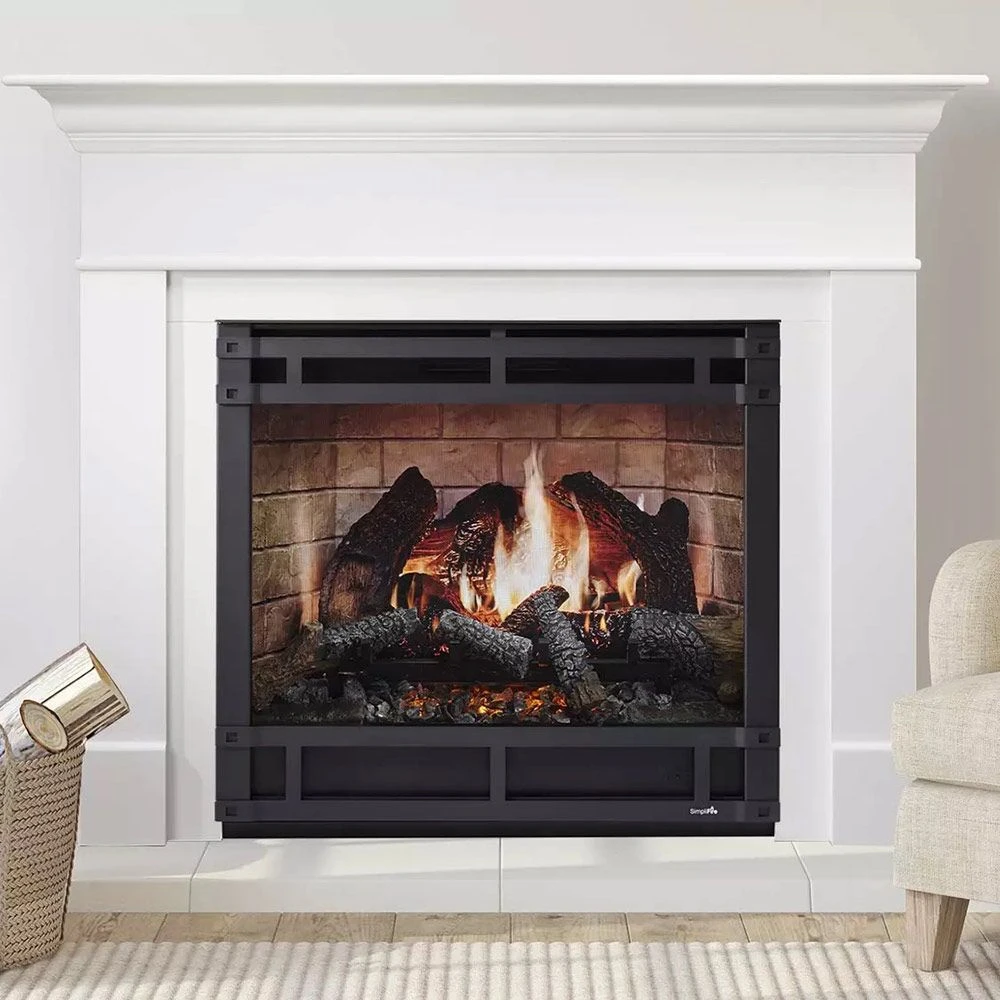 SimpliFire Inception 36-Inch Electric Fireplace Wescott Mantel Package 3 SimpliFire Inception 36-Inch Electric Fireplace Wescott Mantel Package