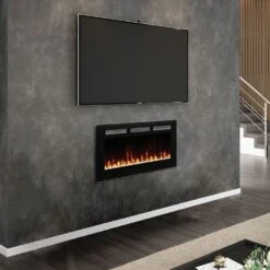 Dimplex SIL48 Sierra Series Wall Mount/Built-In Linear Electric Fireplace, 48-Inch -Lennox Fires Shop sil48 c 11 21 1