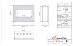 Amantii ZECL-30-3226 Zero Clearance Series Built-In Electric Fireplace, 30-Inch 7 Amantii ZECL-30-3226 Zero Clearance Series Built-In Electric Fireplace, 30-Inch -Lennox Fires Shop specs zecl 30 3226