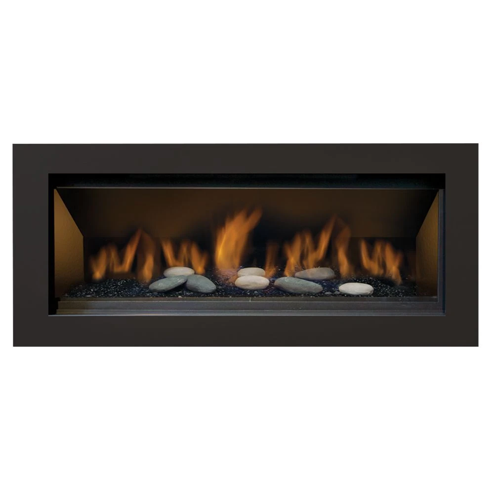 Sierra Flame STANFORD-55G-DELUXE 55-Inch Stanford Direct Vent Built-In Linear Gas Fireplace With Fireglass And Rock Media 3 Sierra Flame STANFORD-55G-DELUXE 55-Inch Stanford Direct Vent Built-In Linear Gas Fireplace With Fireglass And Rock Media