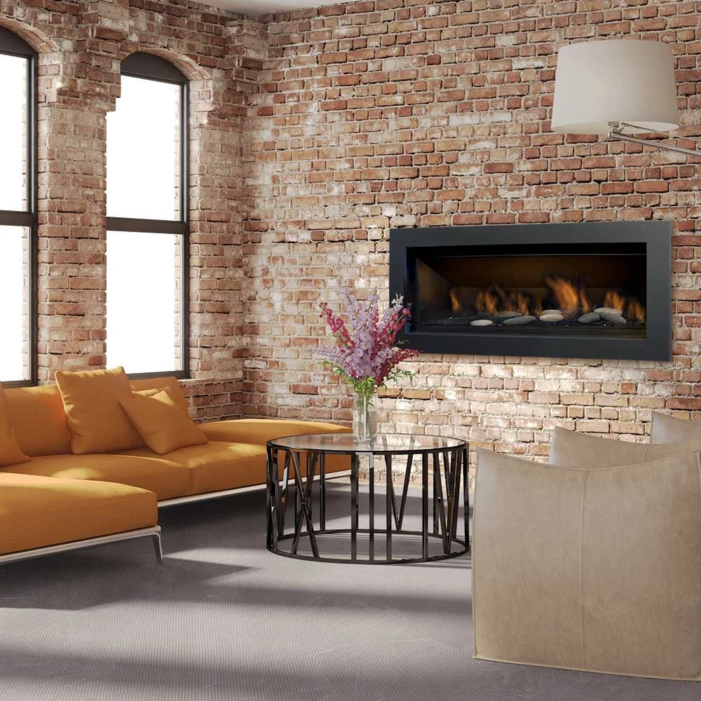 Sierra Flame STANFORD-55G-DELUXE 55-Inch Stanford Direct Vent Built-In Linear Gas Fireplace With Fireglass And Rock Media 5 Sierra Flame STANFORD-55G-DELUXE 55-Inch Stanford Direct Vent Built-In Linear Gas Fireplace With Fireglass And Rock Media - Image 3