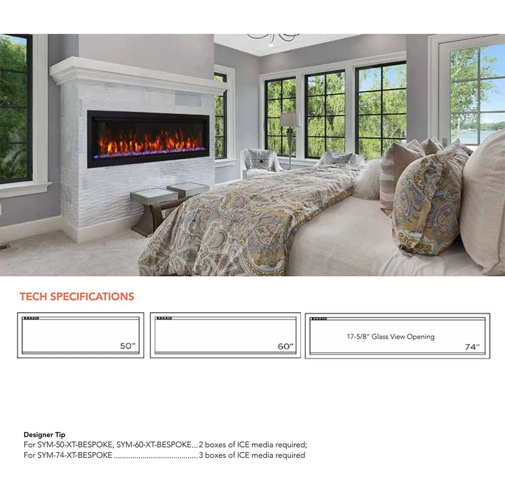 Amantii Symmetry Bespoke Extra Tall 60-Inch Indoor/Outdoor Built-In Smart Electric Fireplace 7 Amantii Symmetry Bespoke Extra Tall 60-Inch Indoor/Outdoor Built-In Smart Electric Fireplace - Image 5