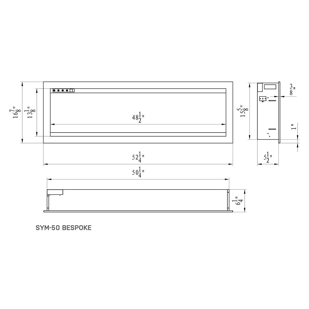 Amantii Symmetry Bespoke 50-Inch Indoor/Outdoor Built-In Smart Electric Fireplace 9 Amantii Symmetry Bespoke 50-Inch Indoor/Outdoor Built-In Smart Electric Fireplace - Image 7