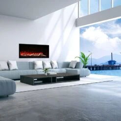 Amantii Symmetry Extra Tall Indoor/Outdoor Built-In Smart Electric Fireplace -Lennox Fires Shop sym 50xt ls a 02 21