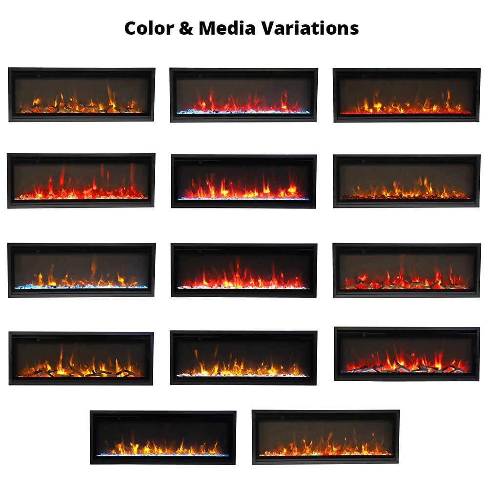 Amantii Symmetry Extra Slim Built-In Smart Electric Fireplace 6 Amantii Symmetry Extra Slim Built-In Smart Electric Fireplace - Image 4