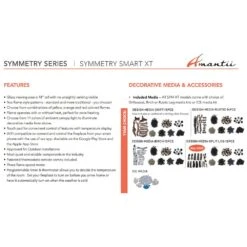 Amantii Symmetry Extra Tall Indoor/Outdoor Built-In Smart Electric Fireplace -Lennox Fires Shop sym xt config feat a 07 22